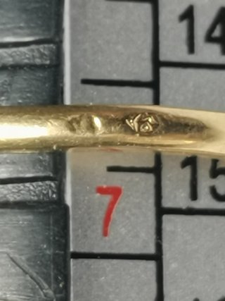 Anillo Oro 18kt Perlas y Zafiro Azul