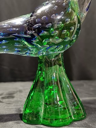 Pavone in vetro di Murano