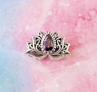 CHARM FLOR DE LOTO PLATA NUEVO PARA PANDORA