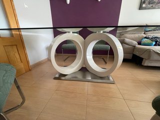Mesa Comedor Cristal Diseño Moderno