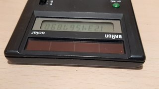 Calculadora SOLAR Vintage BRAUN modelo 4777