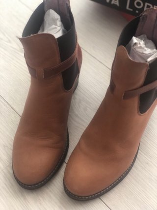 Botines Eva Lopez Marrones Tacon