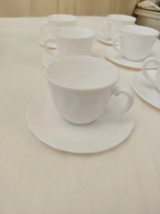 Juego 6 Tazas y Platos Arcopal Vintage