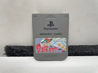 Sony Playstation 1 Ps1 Memory Card Originale Grigi