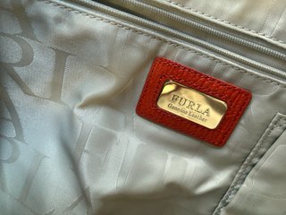 Bolso Piel Furla Naranja-Coral