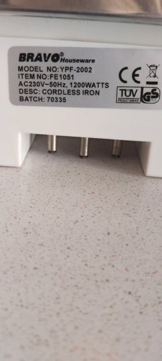 Plancha Inalámbrica Bravo 1200W