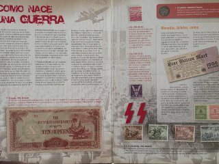 Colección Monedas Sellos Billetes Guerras Siglo XX