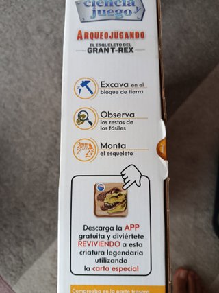 Arqueojugando."Esqueleto del T-Rex".Dinosaurios