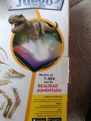 Arqueojugando."Esqueleto del T-Rex".Dinosaurios