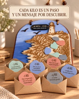 Tablero motivacional de pérdida de peso