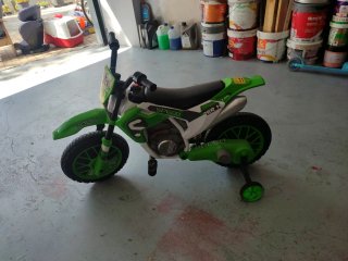 Moto Eléctrica Infantil Verde