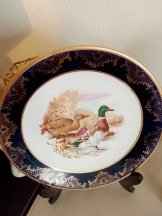 Pareja Platos Ingleses Vintage Cerámica