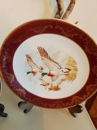 Pareja Platos Ingleses Vintage Cerámica