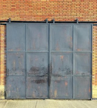 Puertas correderas garaje/cochera de hierro