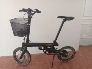 Bicicleta Xiaomi Eléctrica Plegable Negra