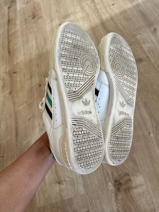 Zapatillas Adidas Blancas Detalles Verdes