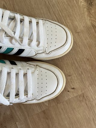 Zapatillas Adidas Blancas Detalles Verdes