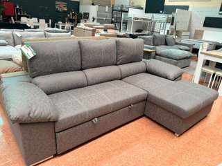 Sofá Cama Chaise Longue Gris/Beige