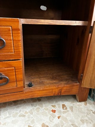 Mueble TV madera rústico
