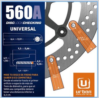 URBAN 560A Candado Moto Disco