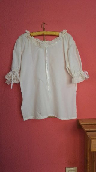 Camisa huertana/fallera valenciana blanca