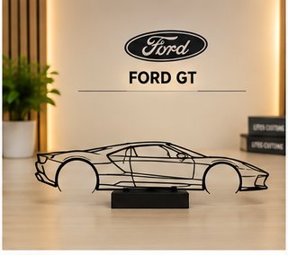 Silueta Ford GT con base