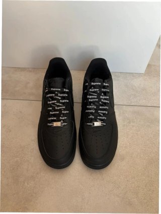 Nike Air Force 1 Supreme Negro Talla 39