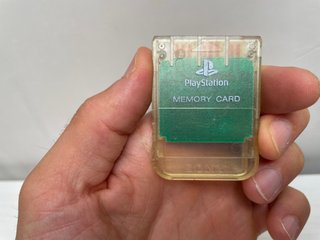 Sony Playstation 1 Ps1 Memory Card Originale Cryst