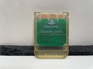 Sony Playstation 1 Ps1 Memory Card Originale Cryst
