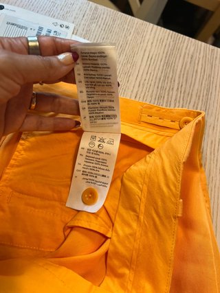 COS – Orange Wide-Leg Tailored Trousers – 100%