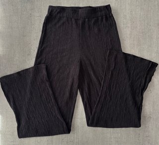 Pantalón elástico punto negro