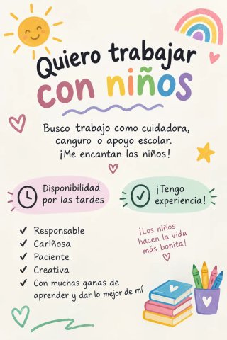CUIDADO DE NIÑOS!!!