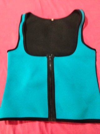 Faja reductora azul y negra