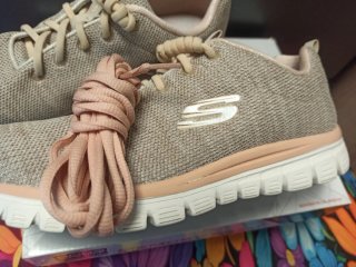 Zapatillas Skechers Deportivas Beige Talla 41