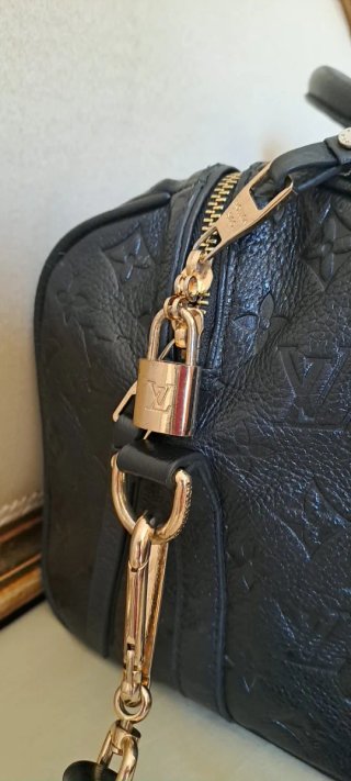 Borsa Louis Vuitton Sp 30 Bauletto Nera ecco pelle