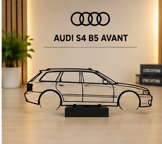 Silueta Audi S4 B5 Avant con base