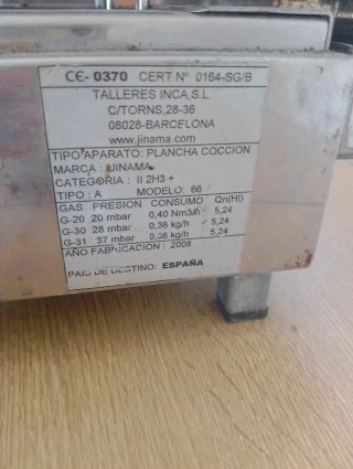 Cocina más Plancha de gas profesional