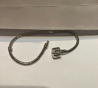 Pulsera Pandora 19 cm Plata