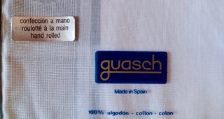 PAÑUELOS GUASCH ALGODÓN BLANCOS 2 CAJAS DE 3 UNID