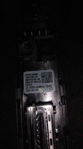 MANDO ELEVALUNAS DELANTERO IZQUIERDO PEUGEOT 308