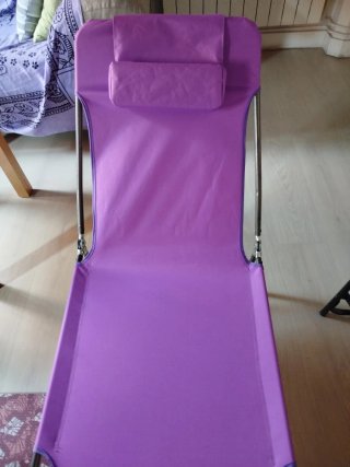 Tumbona reclinable plegable