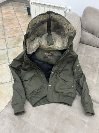 Giubbotto Bomber Woolrich Verde Militare Taglia S