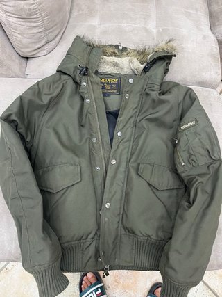 Giubbotto Bomber Woolrich Verde Militare Taglia S