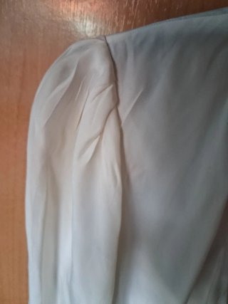 Blusa Massimo Dutti manga larga beige