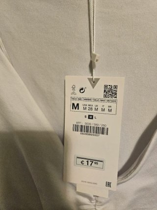 Bodies Zara Negro y blanco M.  Talla S ZARA