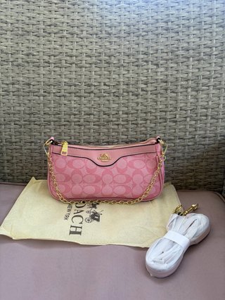 Bolsa Coach Rosa y Dorada