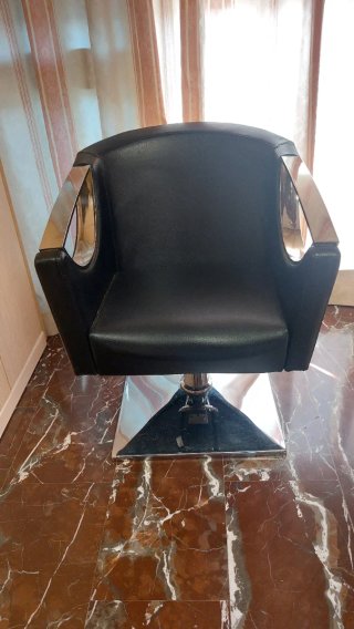 Sillón Hidráulico Peluquería Negro