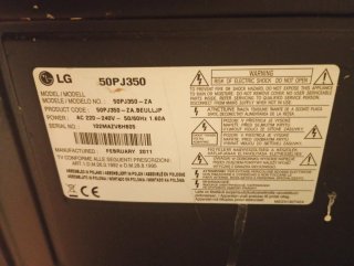 TV LG Negra