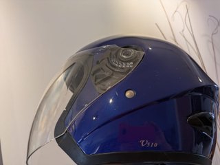 Casco Moto Jet CAN V510 Azul Talla M ECE 22.05
