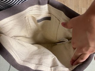 Bolso de ante gris